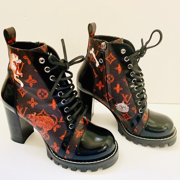 star trail ankle boots louis vuitton